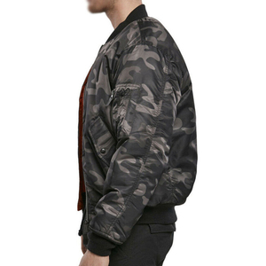 Vêtement de sport pour homme, prix de gros, respirant, imperméable, coupe-vent, séchage rapide, grande taille, personnalisable, col montant, polyester, bomber - Product Image 4