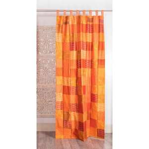 Hecho a mano indio bohemio Vintage Boho Hippie Patchwork cortinas seda Sari decorativo para casa habitación puerta ventana decoraciones - Product Image 3