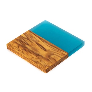 Juego de posavasos de Arte de descanso, madera maciza de resina con patrón de modelo, uso diario y ocasiones especiales, alfombrillas para bebidas para fiestas, bodas - Product Image 6