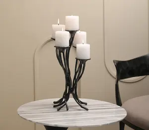 Bougeoir noir antique Dernier design attrayant Bougeoir de table Salle à manger designer - Product Image 2