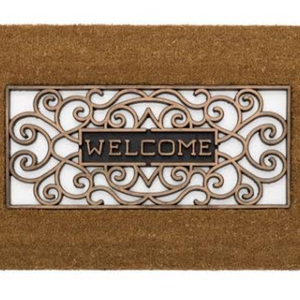 Large Tree <b>Printed</b> PVC Backed Coir Floor Mat Anti-Slip Coir Doormat Rug <b>for</b> <b>Bathroom</b> Use Customizable - Product Image 1