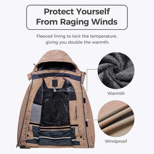 Vestes de ski imperméables pour l'hiver Vêtements d'extérieur personnalisés OEM avec tissu respirant de marque privée et options d'impression de logo - Product Image 4