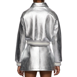 Chaqueta de Motociclista Acolchada de Piel de Oveja Personalizada para Mujer, Estilo con Cremallera, Alta Calidad, Resistente al Viento, Ropa Exterior de Moda para Motocicleta, OEM, ODM, Privada - Product Image 6