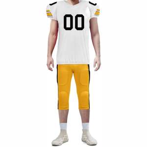 Maillot de football américain personnalisé en sublimation, respirant, manches courtes, haute qualité, vêtements d'entraînement - Product Image 4