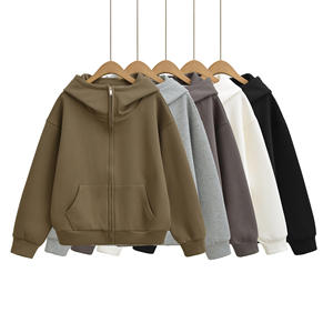 Nuevo estilo elegante mujer sudaderas con capucha elegante cómodo Casual logotipo personalizado Unisex bolsillos ropa de invierno 100% algodón polar - Product Image 1