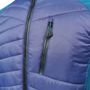 Poches avant à glissière avec vestes matelassées brillantes d'hiver pour hommes en polyester 100% pour personnaliser votre propre logo de marque - Product Image 5