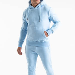 Ensemble de survêtement d'hiver pour homme de qualité supérieure, deux pièces, tissu en polaire doux et respirant, 220g, vêtements de sport pour la course à pied, cordon de serrage - Product Image 1