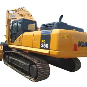 ขายดีที่สุดมือสองรถขุดตีนตะขาบไฮดรอลิก Komatsu ญี่ปุ่น PC350-7 อุปกรณ์ก่อสร้างเครื่องจักรกลหนัก