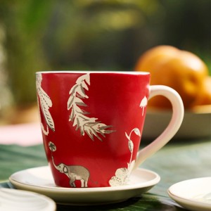 Mug à café en céramique blanc de luxe fait à la main 500 ml Écologique Logo personnalisé imprimé Design incurvé Cadeau de Noël Emballage personnalisé - Product Image 5