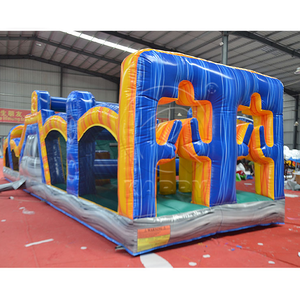 Pista de Obstáculos Inflable de PVC Grueso y Resistente, Brincolín Comercial, Tamaño Personalizado, Juego Interactivo de Desafío - Product Image 2