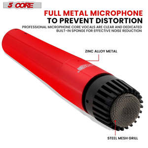 5Core Drum Mic Kit 9 Pcs Kick Bass Tom Snare Dynamic <b>Microphone</b> Instrument Mics Set - Product Image 4