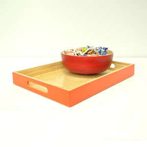 Custom color coil bamboo fiber <b>trays</b> handcrafted decorative wooden coiled <b>tray</b> for coffee and <b>tea</b> cup serve - Product Image 4