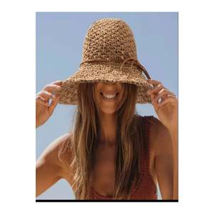 Camel Wide Brim Hand-Knitted <b>Straw</b> <b>Hat</b> - Trendy <b>Summer</b> Accessory with Knitted Details HSR2102 - camel2102 - Product Image 3