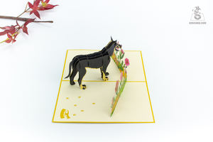 Artisanat le plus vendu 3d Pop-up Animal Cartes de voeux Papier personnalisable Artisanat Animaux noirs - Product Image 4