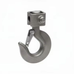 Crochet de sécurité pivotant (également appelé crochet de levage pivotant avec loquet de sécurité ou crochet de grue avec pivot) - Product Image 1