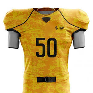 เสื้อทีมกีฬา2025ชุดอเมริกันฟุตบอลแขนสั้นระบายอากาศมีดีไซน์โลโก้มืออาชีพ - Product Image 3