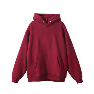 Sweats à capuche lourds de haute qualité pour hommes cordes d'épaule de goutte respirantes surdimensionnées conception empilée lourde pour l'automne - Product Image 2