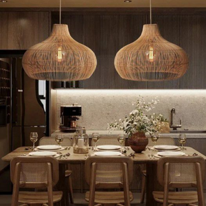 Abat-jour en bambou fait main, forme personnalisée, design asiatique écologique, décoration intérieure en provenance du Vietnam, caches-lumières - Product Image 6