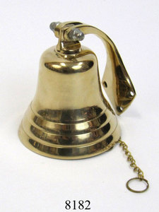 Soporte de latón náutico Campana de barco Exportador Artesanías de metal Campanas de barco de latón modernas Campana de metal montada en la pared al por mayor - Product Image 6