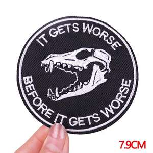 Best Quality Custom Cartoon Design Iron-On Chenille Fabric Embroidery Patch <b>Beads</b> Heart Custom Color for Clothing Hats Pakistan - Product Image 4