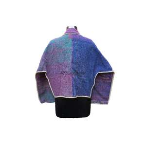 Chaqueta de Punto Reversible Vintage de Cuello Alto, 100% Algodón Puro, Ecológica, Transpirable y de Secado Rápido para Invierno y Otoño - Product Image 3