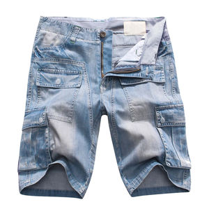 Shorts Vaqueros Casuales de Estilo Urbano, Shorts Vaqueros de Mezclilla Lavados al por Mayor, Shorts Vaqueros Personalizados para Hombre, Ropa de Verano - Product Image 2