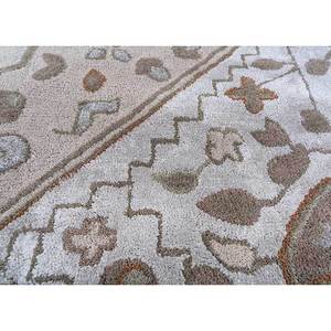 พรมไหมพรมถักมือ Mythos สีเบจและสีน้ำตาล ลายเหรียญตรา สำหรับห้องโถงบ้านหรือห้องนั่งเล่นวัยรุ่น-Tra-14471 - Product Image 3