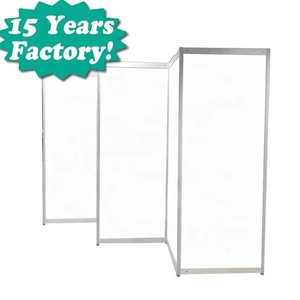 Trong suốt <span class=keywords><strong>Acrylic</strong></span> phân vùng Tường Văn phòng với PVC rõ ràng bảng nhôm cho kệ trưng bày - Product Image 1