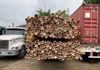 Poteau en bambou naturel solide du Vietnam pour la décoration intérieure et extérieure-bon marché écologique à faible taxe