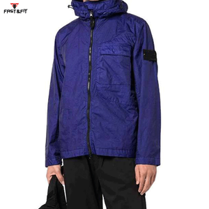 Veste de pluie en toile à col montant imperméable pour homme, nouvelle arrivée, confortable et élégante, avec poches - Product Image 2