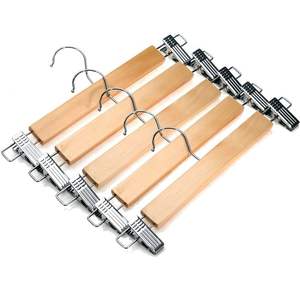 BEAUTY HANDMADE BEST High Quality Boutique Style a Grade Lotus Wooden Hanger With Notches with Bar Suit Hanger - Product Image 2