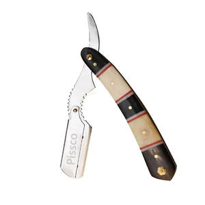 Herramientas de Barbería, Navaja de Afeitar con Mango de Acero Inoxidable, Navaja de Afeitar Plegable de Filo Recto, Navaja de Afeitar Recta para Barbería - Product Image 5