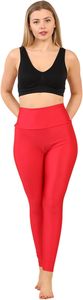 Legging de entrenamiento sin costuras con control de barriga de puntos Leggings de Yoga de cintura alta Mujeres No ver a través de pantalones de fitness de gimnasio - Product Image 2