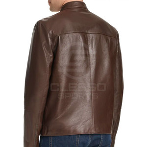 Chaqueta de Cuero Refinado para Hombre con Superficie Lisa, Diseño Elegante, Calidad Duradera y Apariencia Moderna para Exteriores - Product Image 2