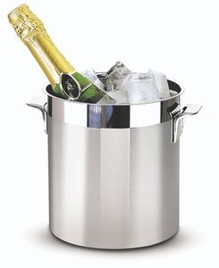 Seau à glace en métal élégant avec corps à double couche adapté aux restaurants, hôtels et espaces événementiels haut de gamme - Product Image 1