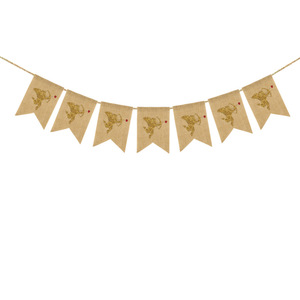 Wedding Banners Glitter Cupid Burlap Swallowtail Flag for Proposal <b>Engagement</b> Valentine's Day Party <b>Decor</b> - Product Image 3