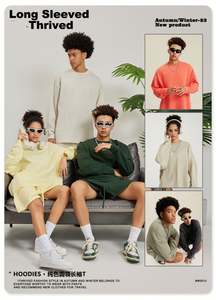 เสื้อยืดแขนยาวแบบกำหนดเอง305g หลวมสไตล์ unisex - Product Image 3