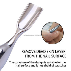 Empujador de Cutículas de Acero Inoxidable de Doble Punta, Reutilizable, para Limpieza de Uñas y Cuidado de Manicura, Alta Calidad - Product Image 5