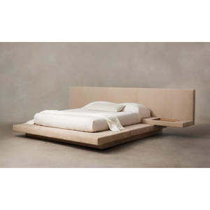 Petra <b>Bed</b> <b>Frame</b> Soft Traditional Modern Style Solid Oak and <b>Pine</b> Wood for Bedroom Home Furniture - Product Image 2