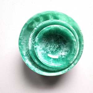 Bol de service en résine Ustensiles de cuisine pour restaurant à domicile Design classique Bol en résine de couleur blanc cassé Prix raisonnables - Product Image 2