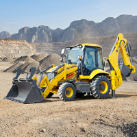 Retroexcavadora Victory Farm con Cabina ROPS, Tracción en las 4 Ruedas, Maquinaria de Construcción para Alquiler