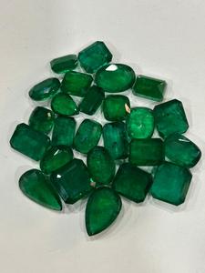 Zambian มรกตธรรมชาติ2-5กะรัตอัญมณีเหลี่ยมหลวมตัดเหลี่ยมเพชรพลอยตัดสีเขียวที่ได้รับการรับรองจากอินเดีย - Product Image 4