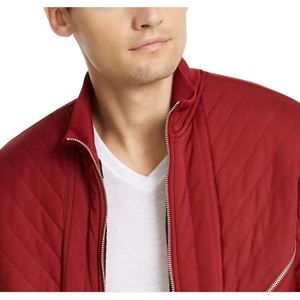 Giacca Trapuntata Burton da Uomo INC International Concepts, Colore Vino, Taglia X-Large, Colletto Alto, Chiusura con Cerniera, Casual per Autunno e Primavera - Product Image 2