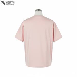 Oversized Drop Shoulder <b>Blank</b> T-shirt Crew Neck Ribbed Collar Short Sleeves Multi Button Pockets Organic Cotton T Shirt tshirts - Product Image 6