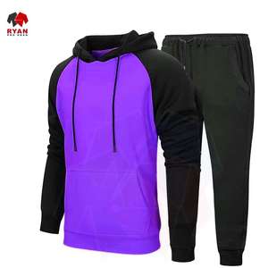 Ensemble de survêtement décontracté pour hommes, personnalisation de la marque OEM ODM, tissu confortable, ensemble de vêtements de sport deux pièces - Product Image 4