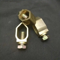 Pince de mise à la terre à bas prix pour clôture électrique, connecteur de piquet de terre avec câble de clôture