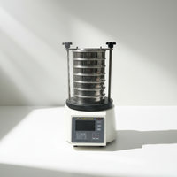 RUNNEST 200mm Saringan Pengujian Ultrasonik Laboratorium Layar Getar Kecepatan 1400r/menit 1-8 Lapisan Ukuran Kecil Pemisah Makanan dan Bahan Kimia