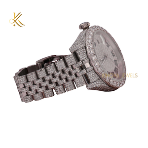 Reloj de Diamante Moissanite para Hombre y Mujer, Elegante Reloj de Lujo, Joyería Fina Brillante, Artesanía de Alta Calidad - Product Image 4