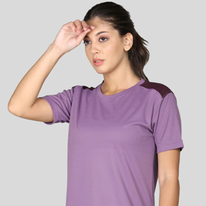 Best Selling Premium Women's Fitness T-Shirt Lightweight and Breathable Fabric for Running <b>Yoga</b> Plain Dyed - Product Image 4