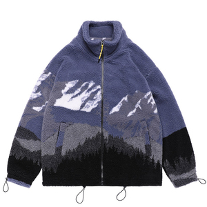 Veste en polaire sherpa pour femme, style décontracté, vente chaude, hiver, chaude, respirante, broderie de logo personnalisée, col montant, vente en gros - Product Image 1
